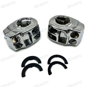 Cubierta de carcasa de interruptor cromada apta para modelos Harley Touring y Trike 2014-posterior - Imagen 1 de 7