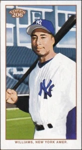 2002 Topps 206 Mini Black Polar Bear Back #219a - Bernie Williams - Picture 1 of 2