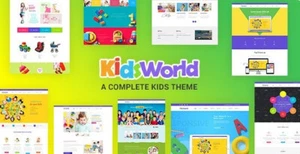 Kids World Heaven template WP – childrens WordPress template - Picture 1 of 2