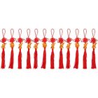 12 Pcs Chinese New Year Decoration Knotting Cord Rabbit Tassel Pendant
