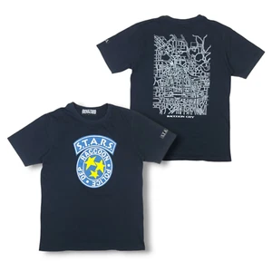 Vintage Resident Evil S.T.A.R.S. Raccoon City map Capcom Japan Product T-Shirt L - Picture 1 of 15