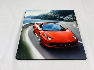 2011 FERRARI 458 SPIDER HARDBACK SALES BROCHURE BOOK ENGLISH & ITALIAN - Image 1 of 4