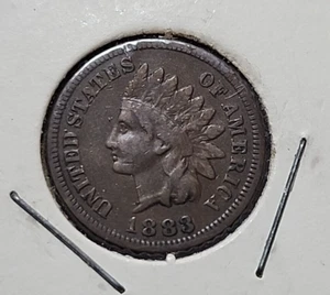 VG+  1883 Indian Head Penny 1c Cent 5+ Letters JRT 8 - Picture 1 of 2