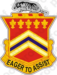 AUFKLEBER US ARMY 120th Field Artillery Regiment Crest - Bild 1 von 2