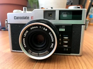 [Para piezas] Canon Canodate E telémetro 35 mm cámara fotográfica Japón - Imagen 1 de 12