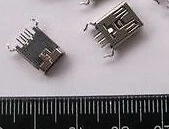 2 Pezzi Connettore Mini USB Femmina 5P piegato 180 gradi piedini dritti - Immagine 1 di 1