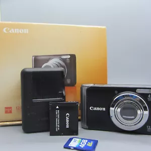 Canon fotocamera digitale PowerShot A3150 IS 12,1MP nero testato - Foto 1 di 10