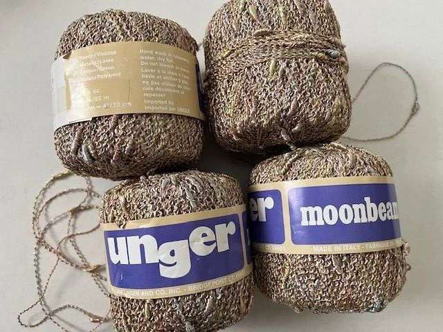 Unger Moonbeam - Lot of 4 balls in beige(s) with shiny slubs - Image 1 of 1
