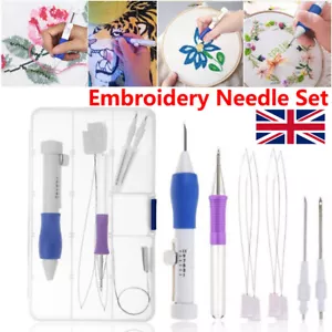 Embroidery Punch Needle Kit Stitching Tool Set Embroidery Knitting Sewing Sales - Picture 1 of 12