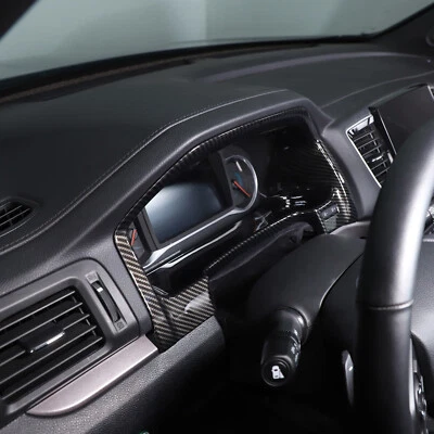 Fits 2017-2022 Honda Ridgeline Instrument Frame ABS Carbon Fiber Trim cover - Image 1 of 4