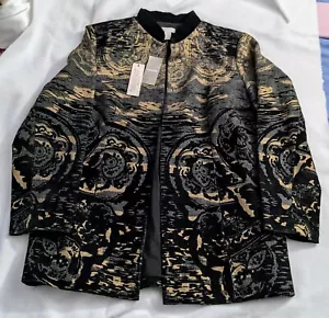 Chicos Women's Size 2 Velvet Duster NWT MSRP $199.00 - Picture 1 of 11