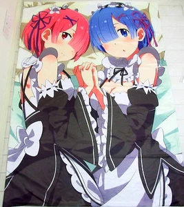 Re:Zero kara Hajimeru Isekai Seikatsu Anime Bettlaken Spannbetttücher 150X210cm - Picture 1 of 2