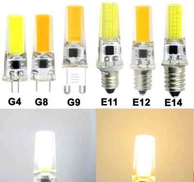 G4/GY6.35/G8/G9//E10/E11/E12/E14 COB 2508 LED Light Bulb T5 Silicone Lamp #1 - Image 1 of 4