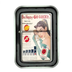 Lucky S Oil Lighter Vintage Cigarette Ad Classic Logo D19 - Picture 1 of 1