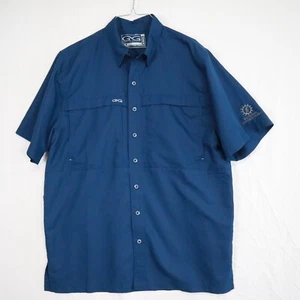 GameGuard Shirt Mens Large 1023 MicroFiber Outdoor Vented Button Up Short Sleeve - Picture 1 of 7