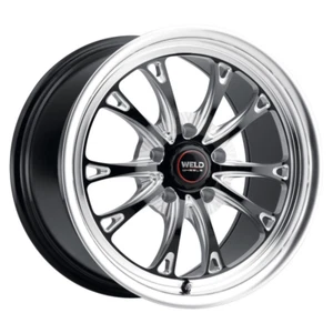 WELD RACING Belmont Drag S157 15X10 5X120.65 ET45 Gloss Black Milled (Qty of 1) - Picture 1 of 2
