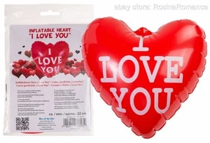 Aufblasbares Herz I Love You Verlobung Hochzeitstag Geschenk Deko - Bild 1 von 1