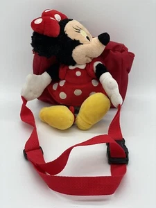 Disney Parks Minnie Mouse Plush Hugging Mini Backpack Vintage - Picture 1 of 11