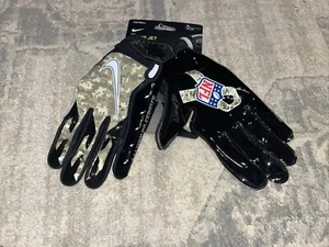 New Nike Vapor Jet 6.0 Receiver Football Gloves Salute To serve Camo Black Sz XL - Picture 1 of 7