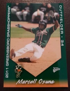 2011 Greensboro Grasshoppers - MARCEL OZUNA (RC) ATLANTA BRAVES - Picture 1 of 1