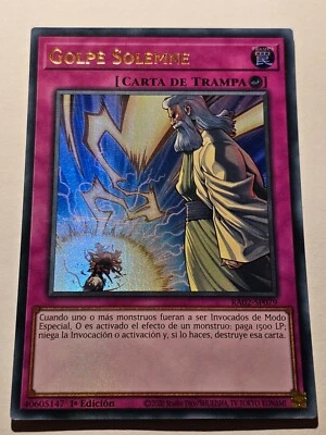 Solemn Strike (V.2 - Ultra Rare)●YUGIOH●RA02●SPANISH●1st●NM●Y16 - Image 1 of 2
