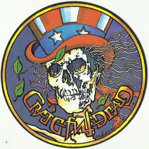 GRATEFUL DEAD sticker 1 - 1992 VINTAGE VINYL STICKER official merchandise OOP - Foto 1 di 23