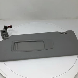 BMW X5 F15 FRONT LEFT SIDE UPPER OVERHEAD SUNVISOR 2014-18 Gray With MIRROR OEM - Picture 1 of 10