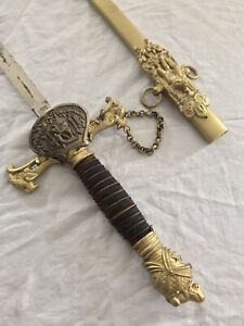 Antique 1800’s Knights of Pythias Uniform Rank Ceremonial Sword ( MC Lilley )