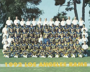 Foto del equipo de Los Ángeles 1992 sin firmar 8x10 - Imagen 1 de 1