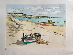 Dipinto Aldo Riso Certificato "Insenatura" 80x60 Quadro Raro Originale Sconto 30 - Imagen 1 de 5