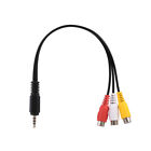 3.5mm Jack to 3 RCA Audio Video Cable Male to 3 RCA Female Plugs High M0A6