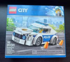 LEGO City Police Patrol Car Set (60239) Building Kit 92 Pcs Toy Playset Retired - Picture 1 of 2
