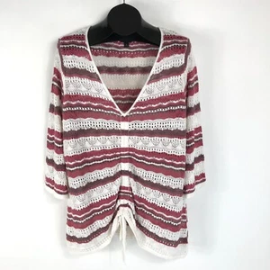 Torrid Open Stitch Pullover V-Neck Cinched Front Sweater Women's Plus Size 2/2X - Picture 1 of 12