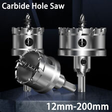 12-200mm TCT Carbide Tip Hole Saw Cutter Drill Bit For Steel Aluminum Iron Metal