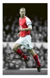 DENNIS BERGKAMP - ARSENAL AUTOGRAPH SIGNED PHOTO POSTER - Picture 1 of 1