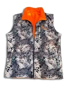 PRYM1 Camo Reversible Fleece MP / Blaze Orange Hunting Vest - Size M/L - NEW - Picture 1 of 2