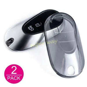 For Mercedes Benz C S Class GLC EQS EQE Car Key Cover Case Black Transparent - Photo 1 sur 18