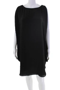 Halston Heritage Womens Sleeveless Cut Out Blouse Black Beige Size Medium - Picture 1 of 6
