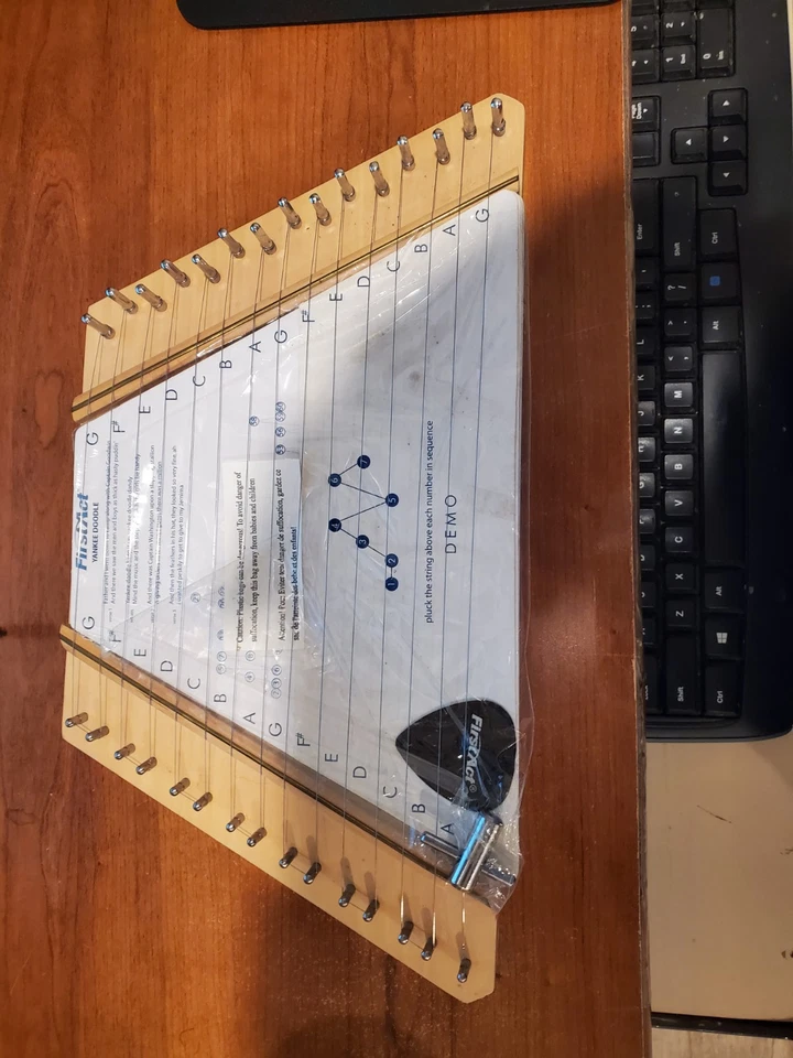 First Act /Firstact Wood LAP HARP Brand New, Sealed Comes with Pick and Tuner - Image 1 of 3