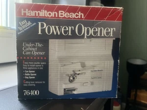 HAMILTON BEACH SPACE SAVER UNDER CABINET CAN OPENER 76440  NEW OPEN BOX NOS - Picture 1 of 3