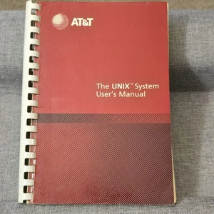 AT&T Unix System User’s Manual Information Systems 1986 Prentice-Hall Vintage - Picture 1 of 12