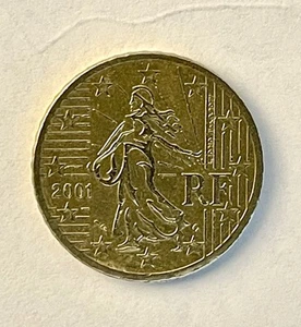 50 Cent Münze Frankreich 2001 - Bild 1 von 2