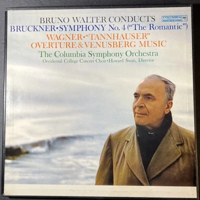 Bruno Walter Conducts Wagner Tannhauser & Bruckner PROMO 6 EYE FIRST PRESS Vinyl - Image 1 of 4