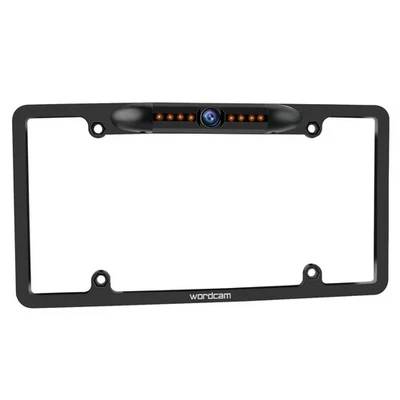 License Plate Frame Rear View Backup Camera 170° Viewing Angle Universal Car ... - Image 1 of 4