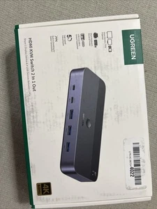 UGREEN 4K HDMI KVM Switch 2 In 1 Out USB 3.0 Support - Bild 1 von 1