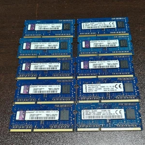 Kingston DDR3 4GB x10 PC3L-12800S 1600MHz Laptop Memory 40GB Kit Tested - Picture 1 of 2
