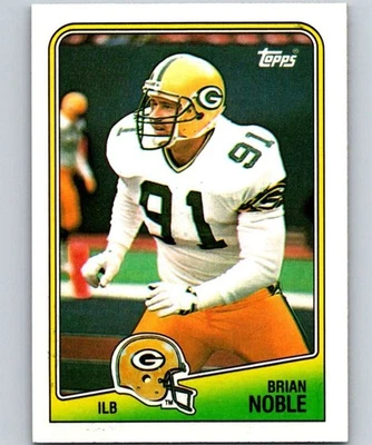 1988 Topps #321 Brian Noble Green Bay Packers Rookie - Image 1 of 2