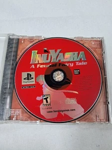 Inuyasha A Feudal Fairy Tale Sony PS1 NO Manual *Tested* SEE PICTURES - Picture 1 of 4