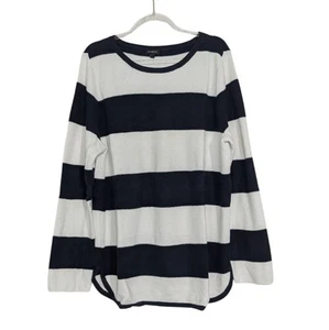 Talbots Streifen Pullover Damen Größe XL dunkelblau weiß Strick maritim langarm - Bild 1 von 9