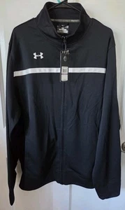 Under Armour Jacket Mens XXL Black Campus Warm Up All Season Gear Track - Picture 1 of 4